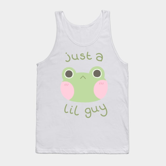 Just a Lil Guy Frog Tank Top by Niamh Smith Illustrations